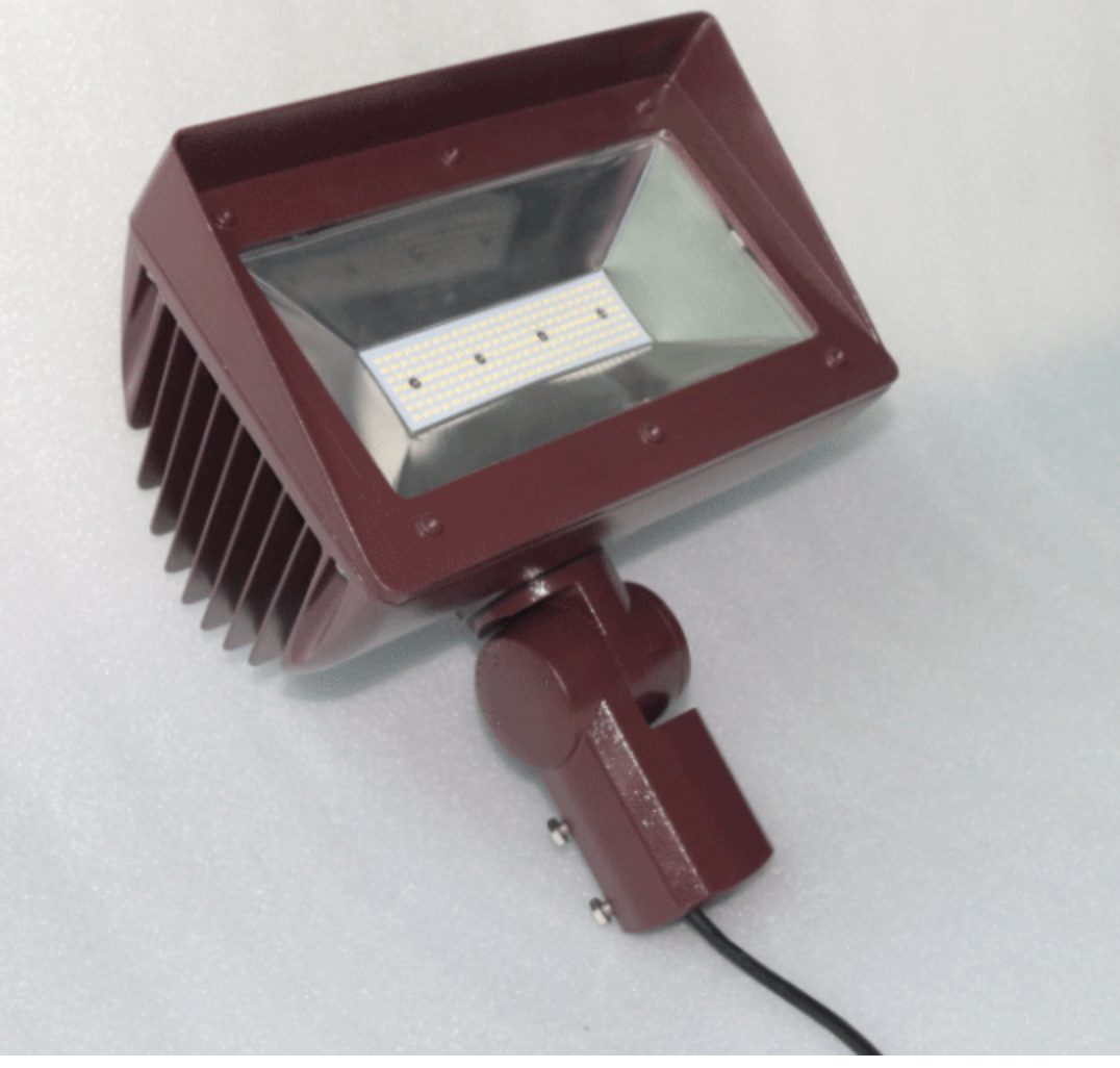 80w 9600lm 5000K 480V Flood Light with knuckle/slip fitting