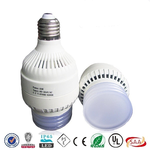 50W 3700lm 6000K E26 con adaptador Mogul E39