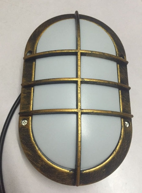 Luz de mamparo 6W 120V CA 500lm 6000K Bronce