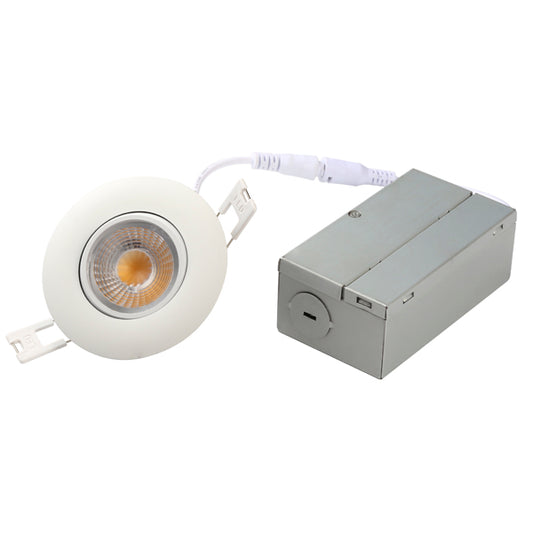 8W 700lm 3" Gimballed Downlight with Junction Box