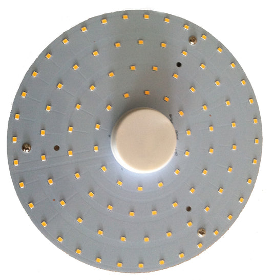 12W 1300lm 2800K LED Round Plate