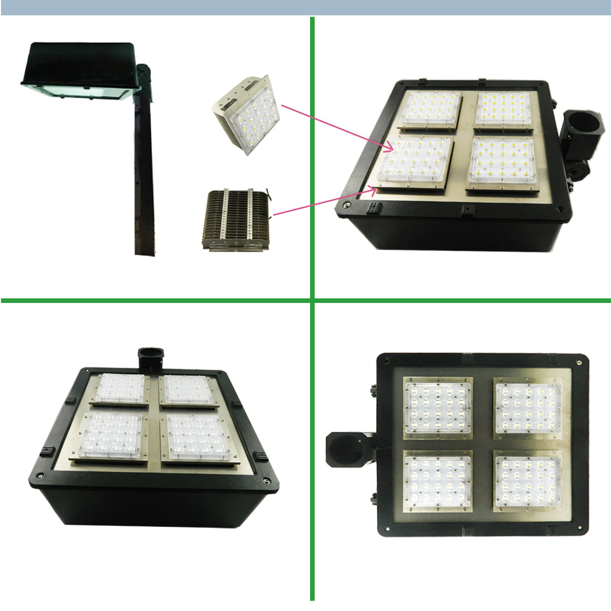 Caja de zapatos 80W 7200lm 6000K UL/DLC