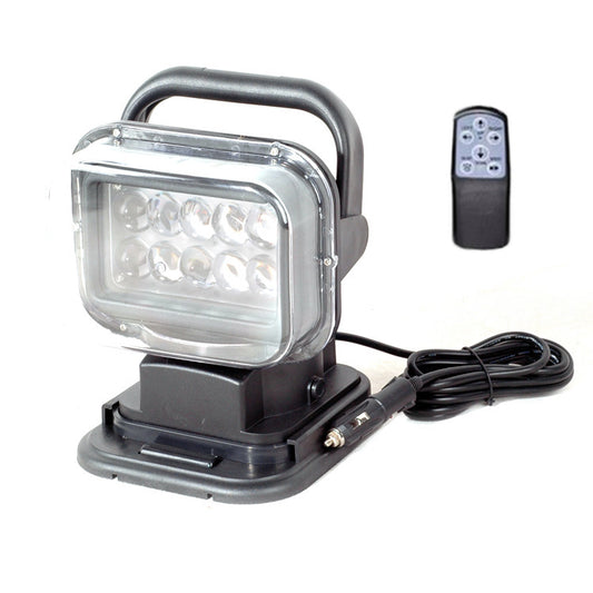 Luz LED portátil para barco o vehículo con control remoto de 50 W (blanca)