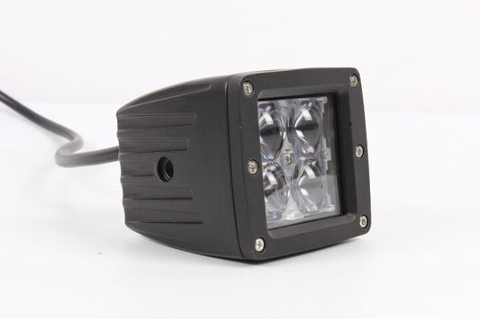Luz de trabajo LED de 16 W con lente 4D, 12/24 voltios
